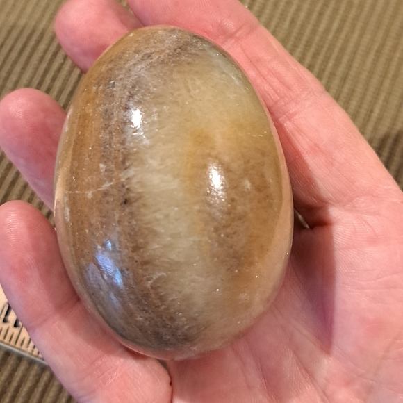 4 Marble Eggs. Blue, Black, Brown and Pinkish. Easter - Picture 8 of 9